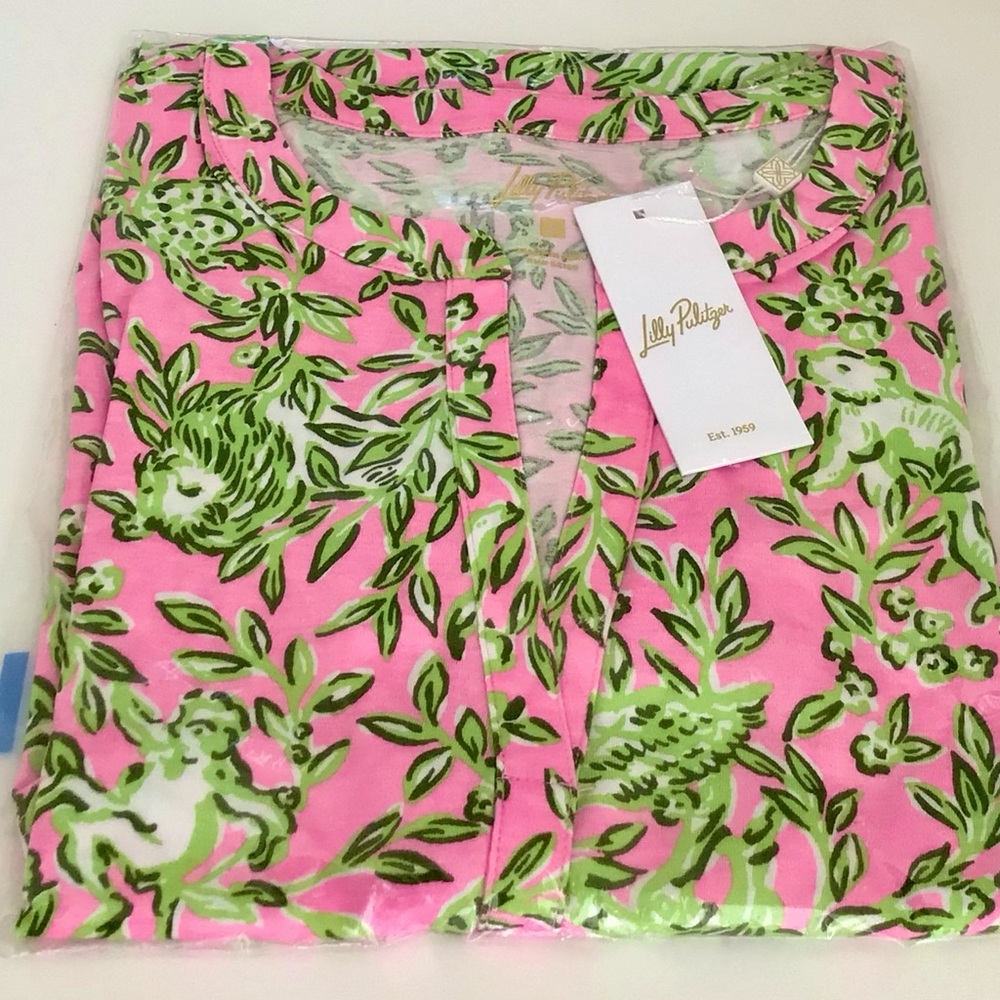 Lilly Pulitzer Dev Dress-Rousseau Pink Mane Character Energy - New in Package - Picture 7 of 10